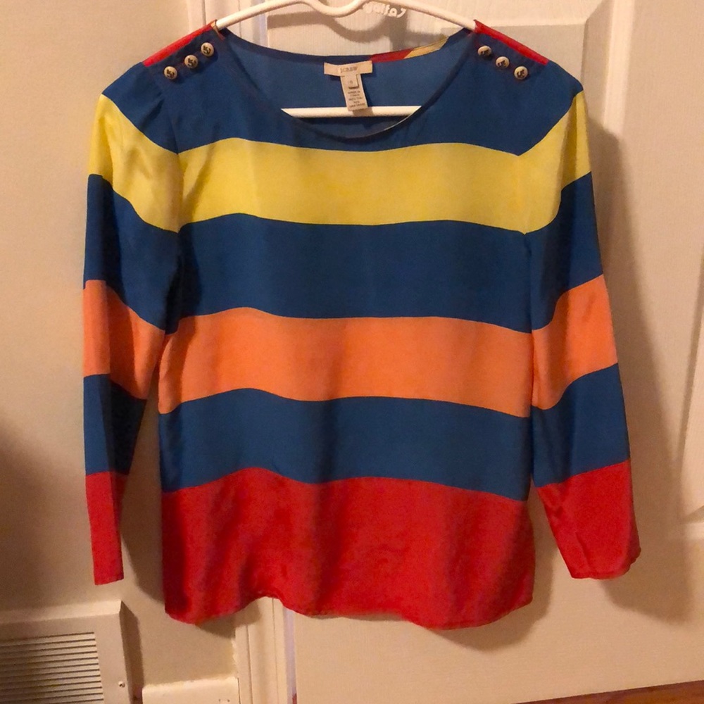 Long sleeve striped “nautical” shirt (see photos of buttons!)
